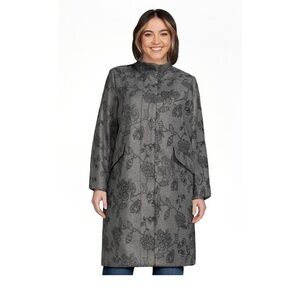 Time and Tru Faux Wool Funnel‎ Neck Topper Coat Size 3X